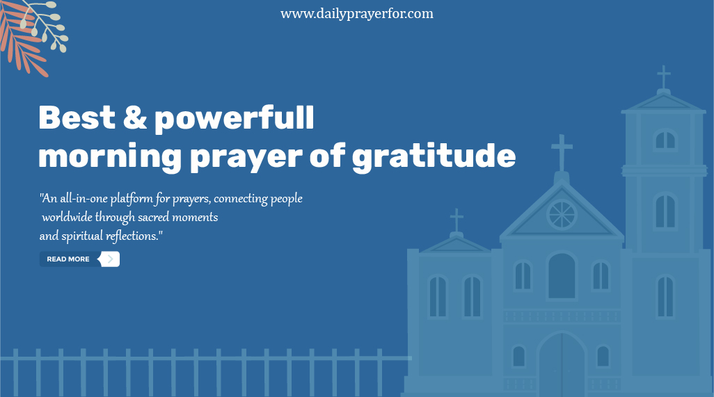 Morning Prayers Of Gratitude