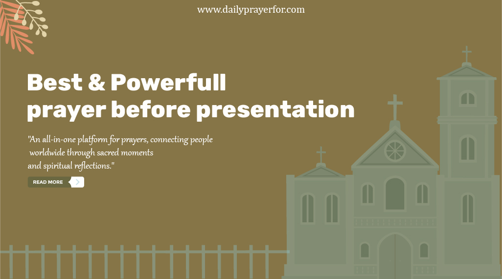 Prayer Before Presentation