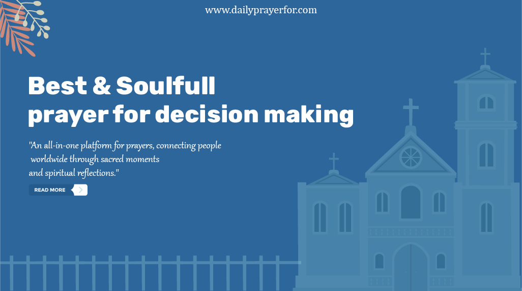 Prayer For Decision Making