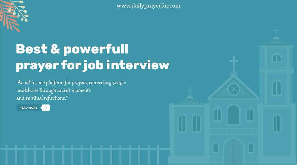 Prayer For Job Interview