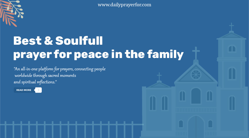 Prayer For Peace In The Family