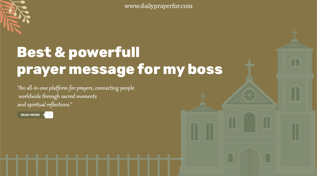 Prayer Message For My Boss