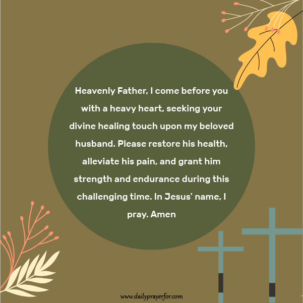 Prayer for Husband Healing and Protection