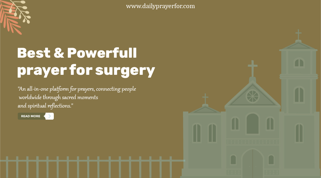 Prayers For Surgery