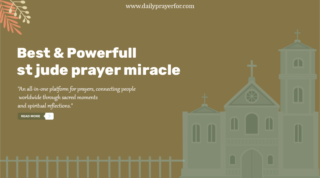 St Jude Prayer Miracle
