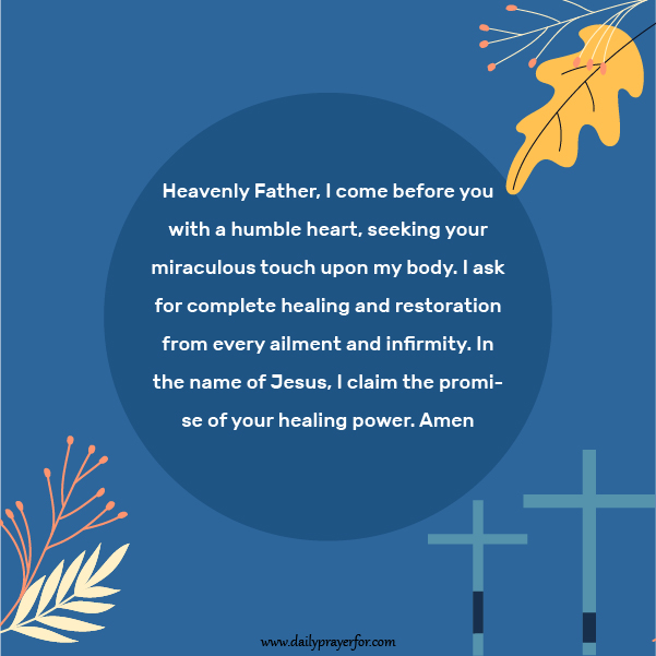 Urgent Prayers for Healing