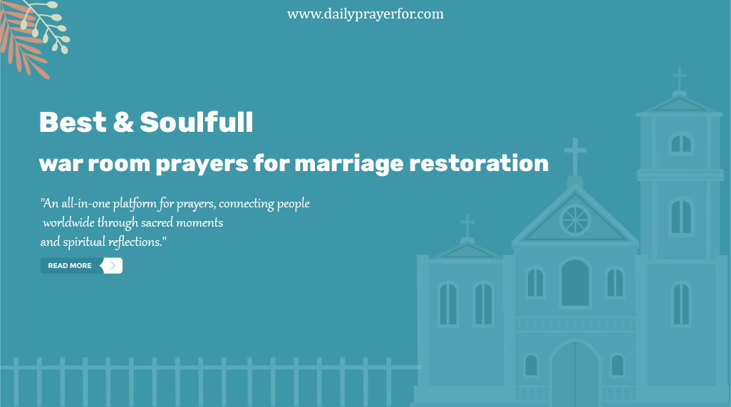 War Room Prayers For Marriage Restoration